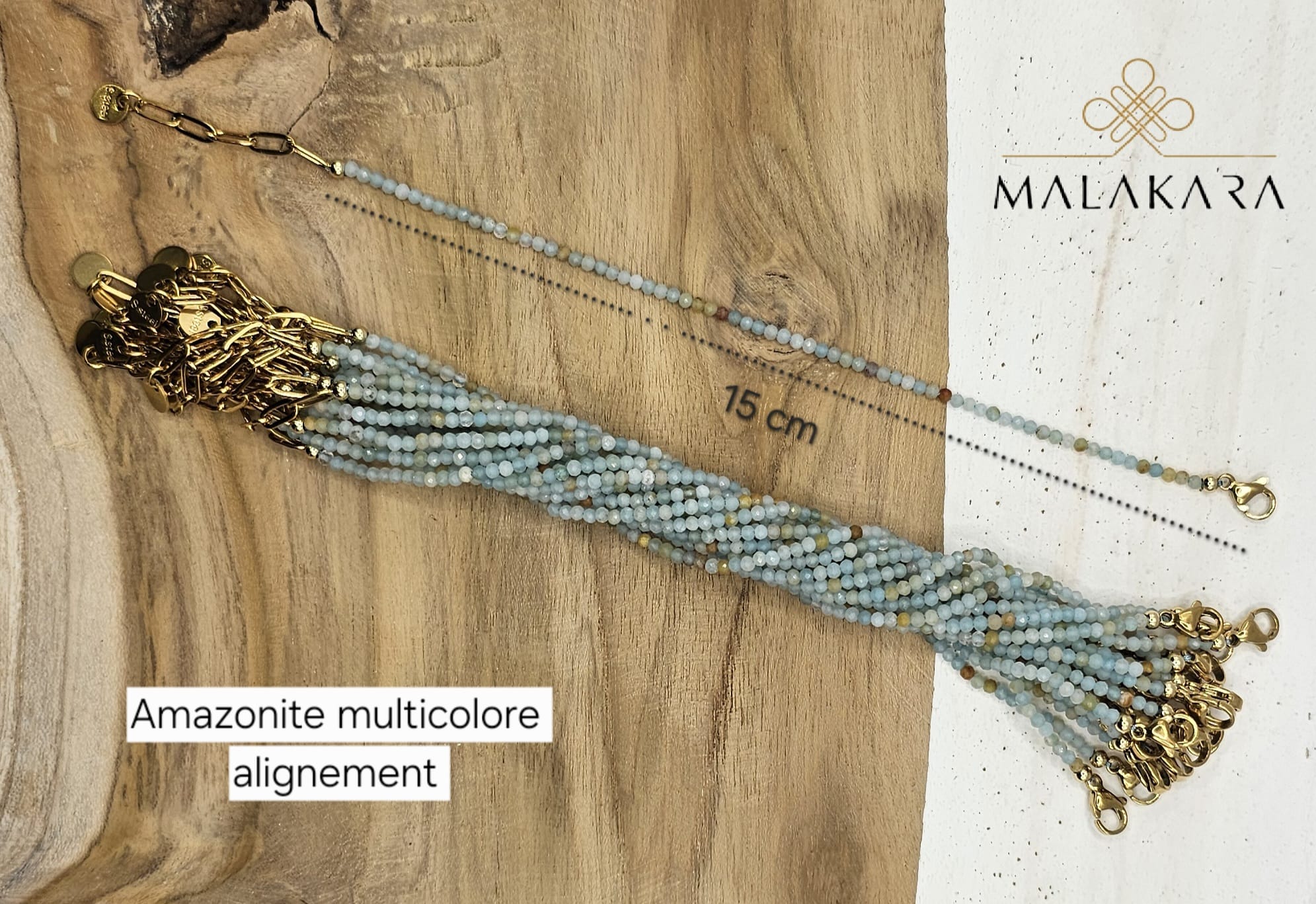 Bracelet Amazonite Multicolore – Alignement