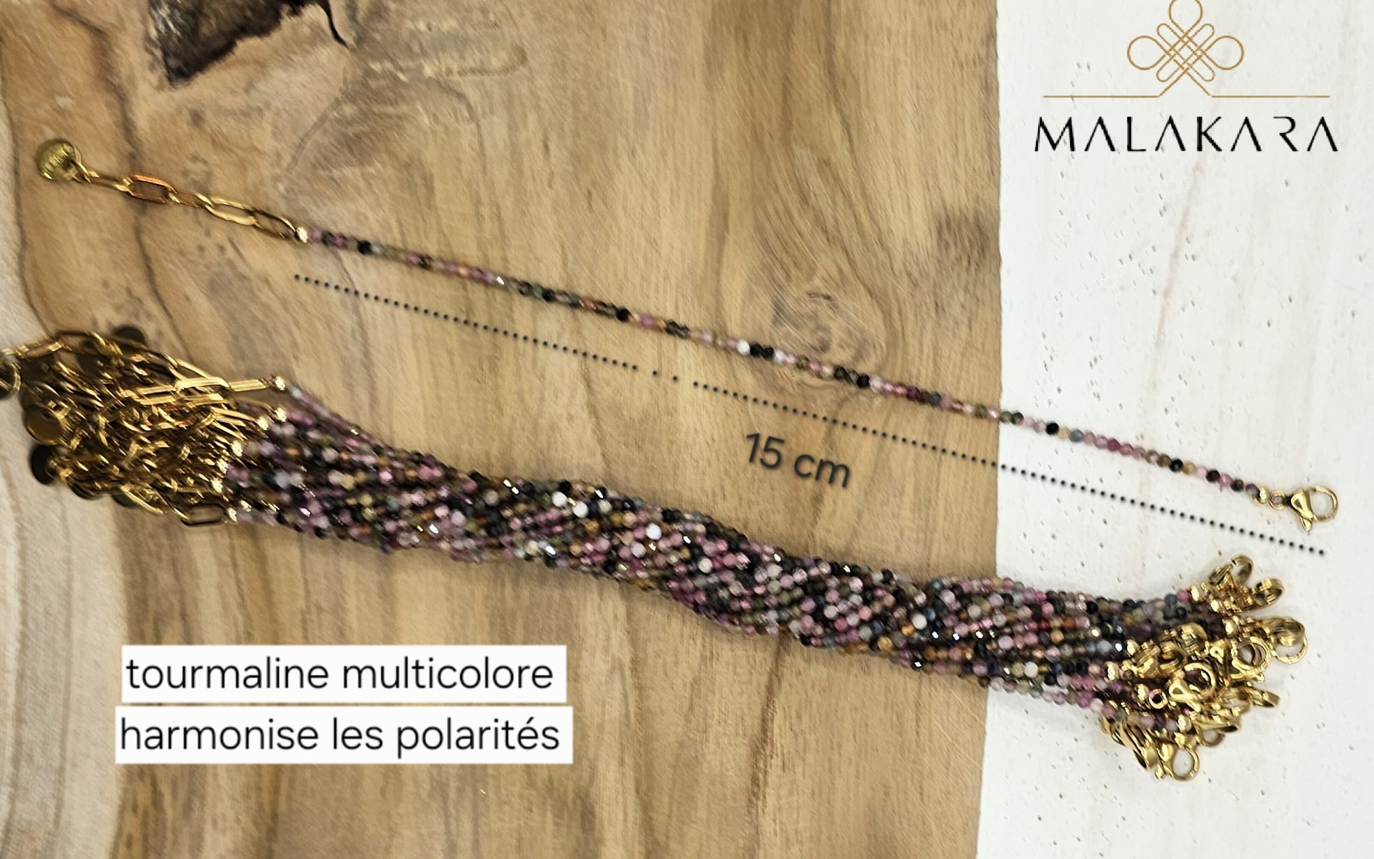 Bracelet Tourmaline Multicolore – Harmonise les Polarités