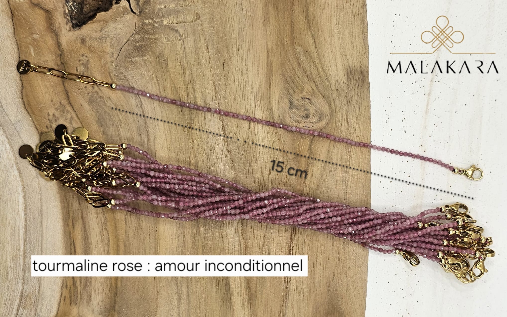 Bracelet Tourmaline Rose – Amour Inconditionnel