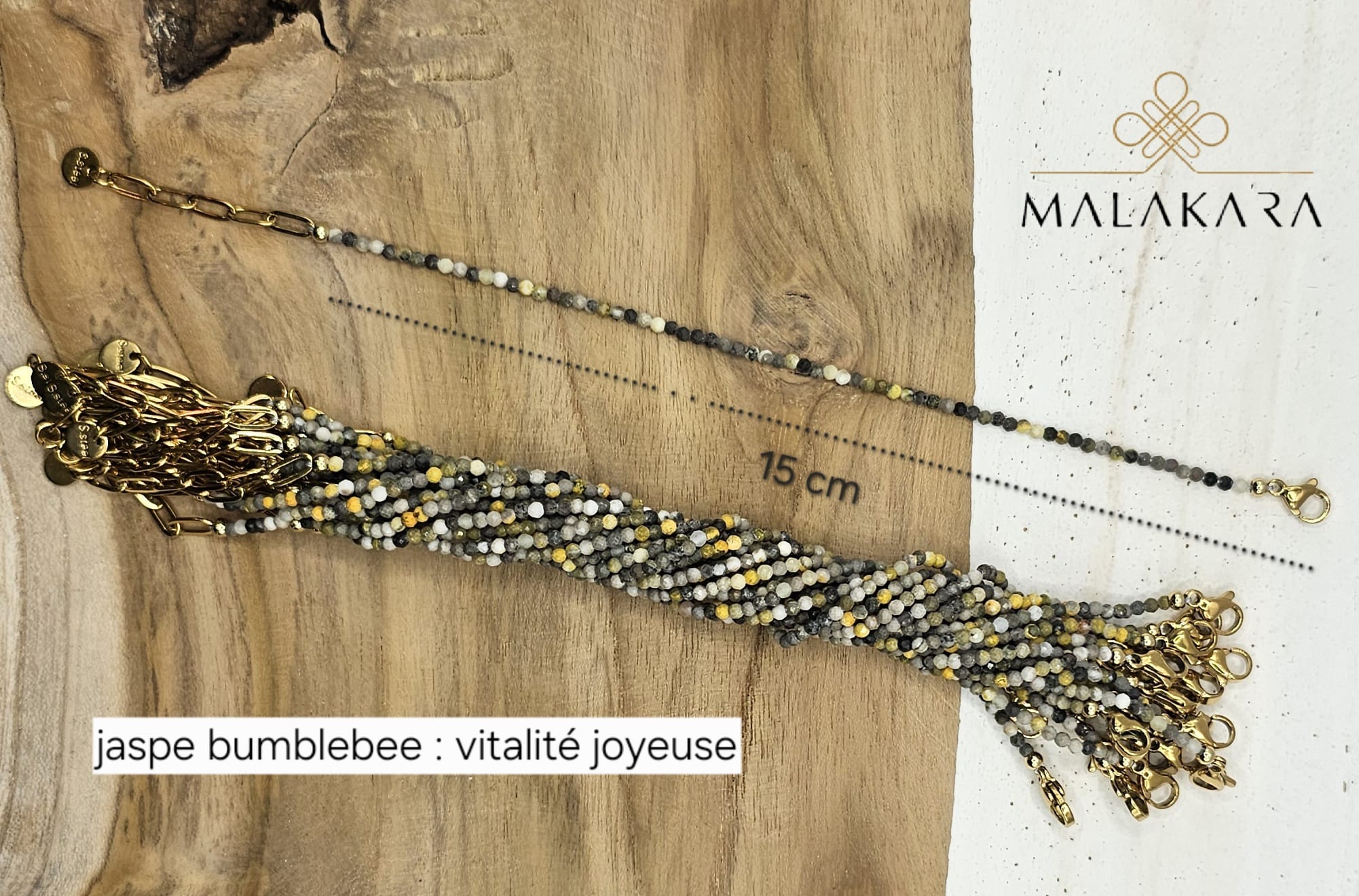 Bracelet Jaspe Bumblebee – Vitalité Joyeuse